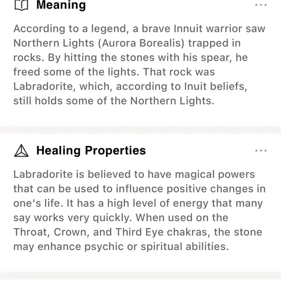 Elegant Black and Silver labradorite stone Pendant Necklace - Picture 5 of 5